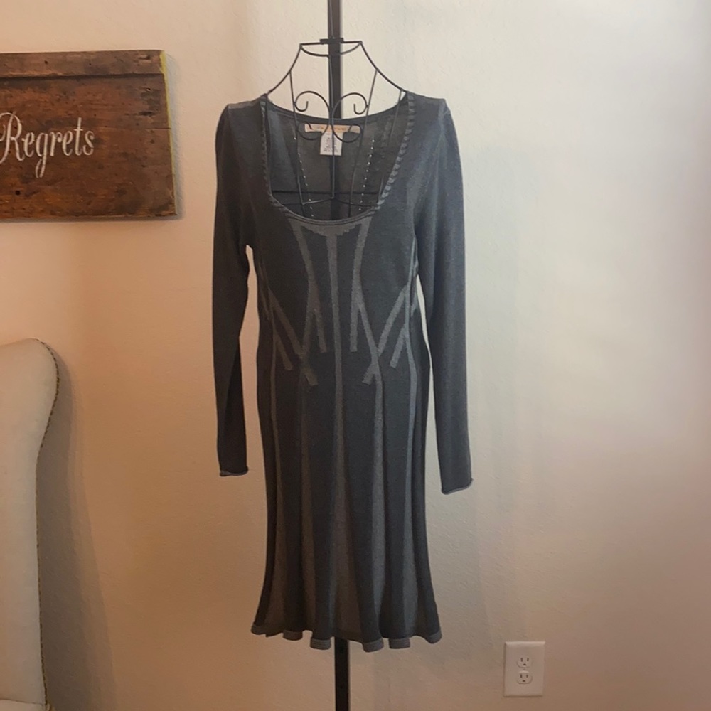 Max Studio grey sweater dress